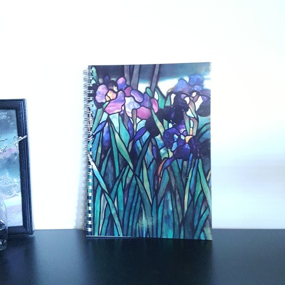 2/$20 Art Print Flower Unlined Pages Spiral Notebook - Picture 14 of 16